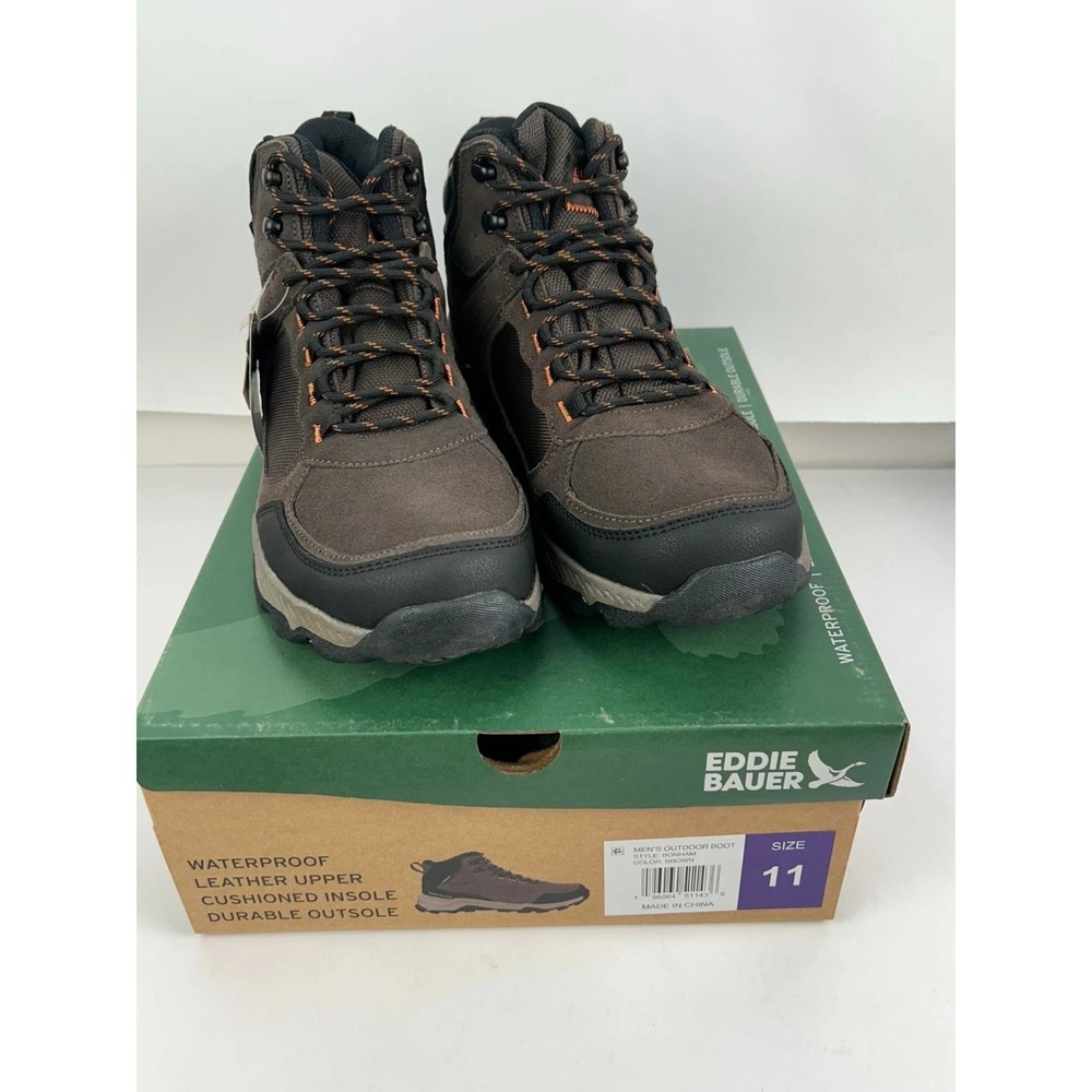 Eddie Bauer Men's Waterproof Outdoor Boot Style Bonham Size 11 M Brown